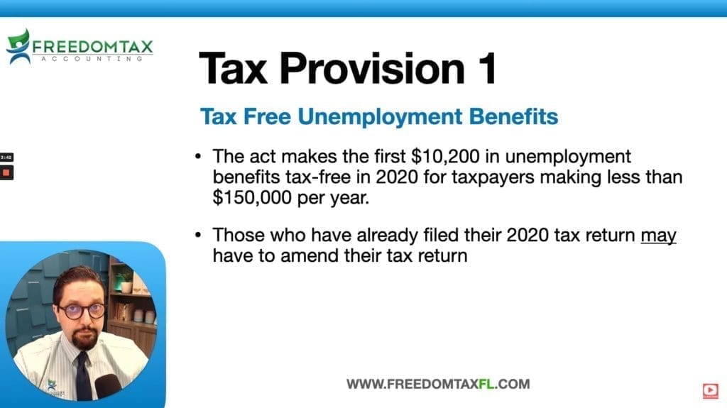 2020 tax-free unemployment benefits