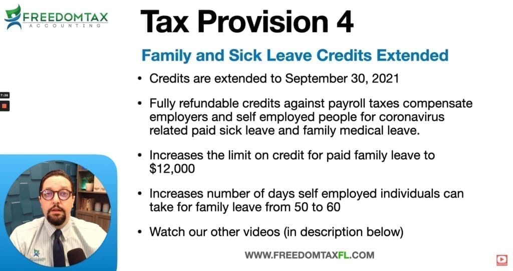 Sick Leave and Family Leave Tax Credits