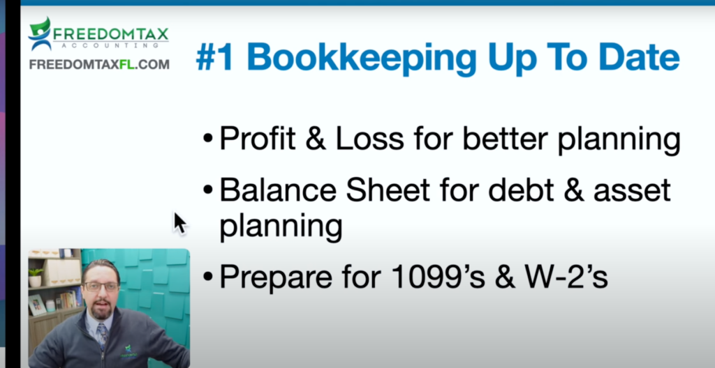 Bookkeeping up to date