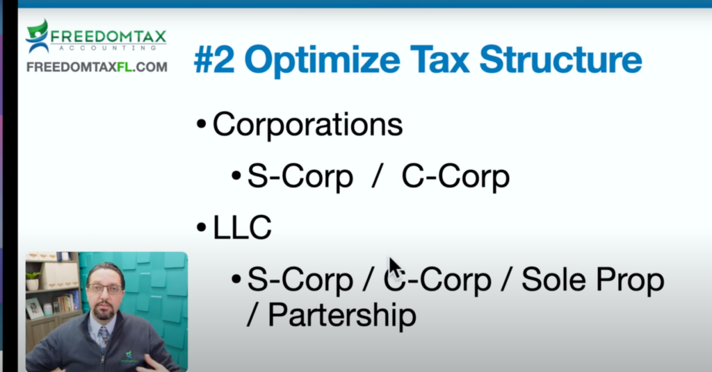 Optimize Tax Structure
