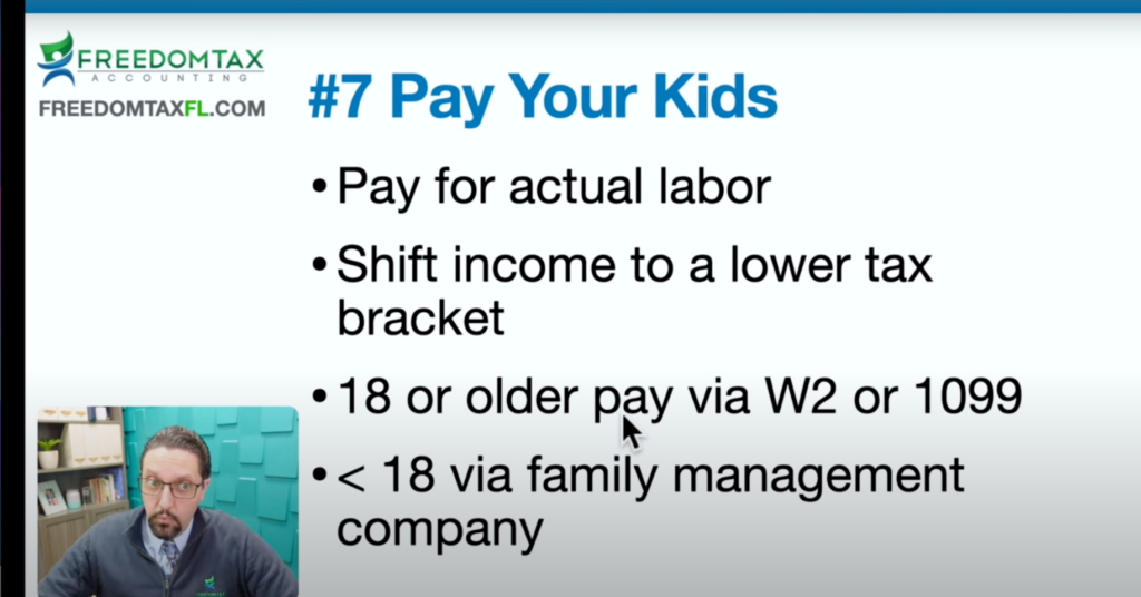 Pay your kids